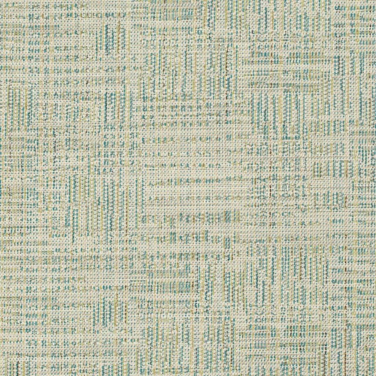 Aqua Stain Resistant Performance Pet Friendly Abstract Woven Pattern Upholstery Fabric by The Yard - SKU: Caleb Seafoam